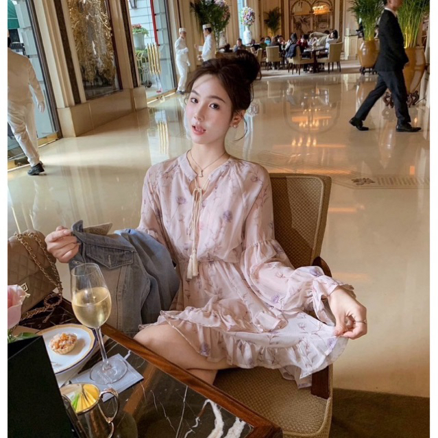 พร้อมส่ง S-XL⚡️RM 8677 เดรส ลายสวยเก๋ เนื้อผ้าพริ้วสวย ใส่สบาย โกเลียสไตล์