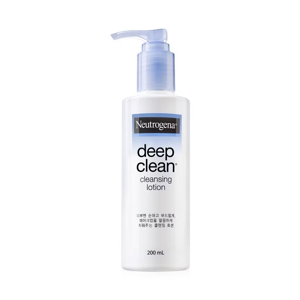 Neutrogena Deep Clean Cleansing Lotion 200 ml เมคอัพรีมูฟเวอร์ ขจัดคราบเครื่องสำอาง