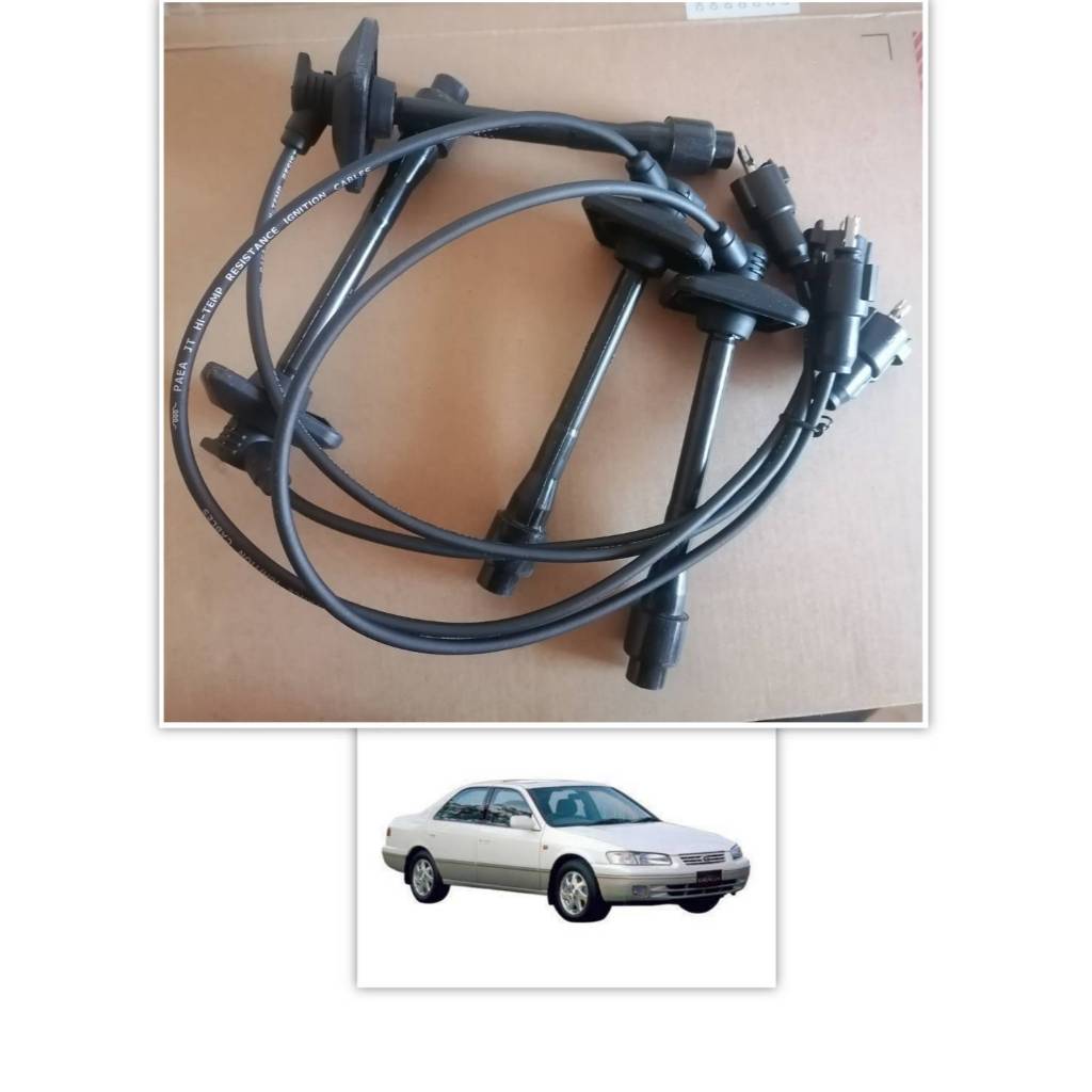 สายหัวเทียนคัมรี่ไม้บรรทัดเเละท้ายย้อย Toyota Camry Sxv20 1997-2002 ของใหม่OEMชุด4เส้นใส่เเทนเดิมได้เลย