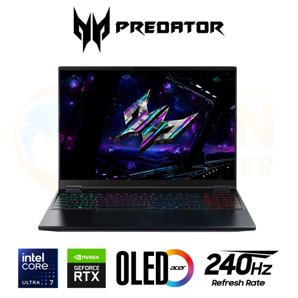 ACER PREDATOR HELIOS NEO 16S AI PHN16S-71-79S1 NOTEBOOK (โน้ตบุ๊ค)INTEL CORE ULTRA 7 255HX/RTX5060/1