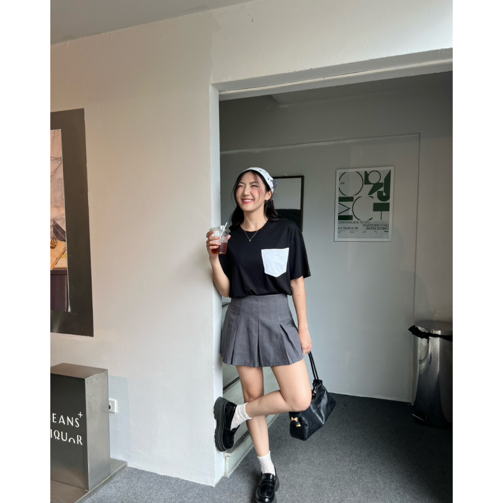 Pela.bkk - Balance เสื้อยืดคอกลมโอเวอร์ไซร์