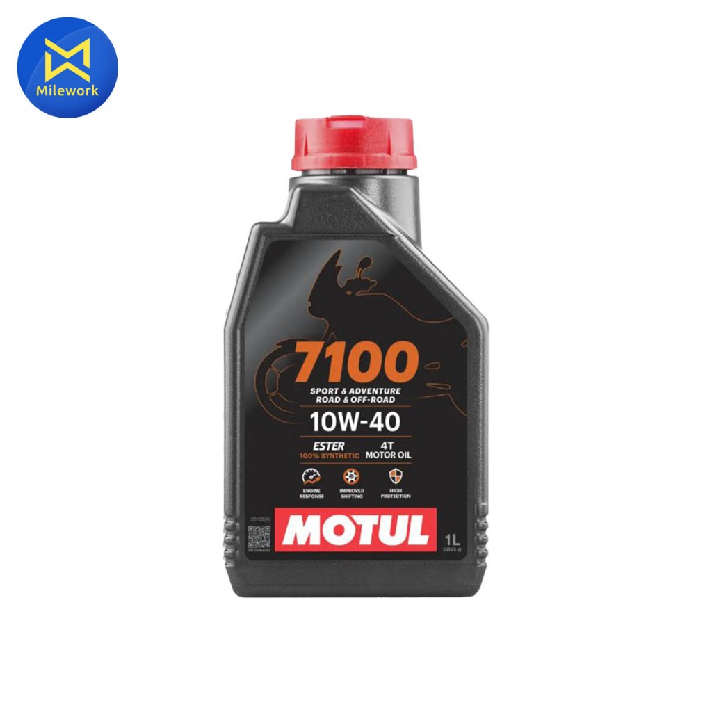 น้ำมันเครื่องมอเตอร์ไซค์ MOTUL-7100 มีให้เลือก 5 เบอร์ 10W40, 10W50, 10W60, 15W50, 20W50 ขนาด 1L
