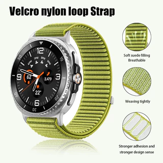 สายไนลอนสำหรับ Samsung Galaxy Watch 8 9 44/40mm Breathable Strap For Watch 8 Classic สร้อยข้อมือ Correa อย่างเป็นทางการ