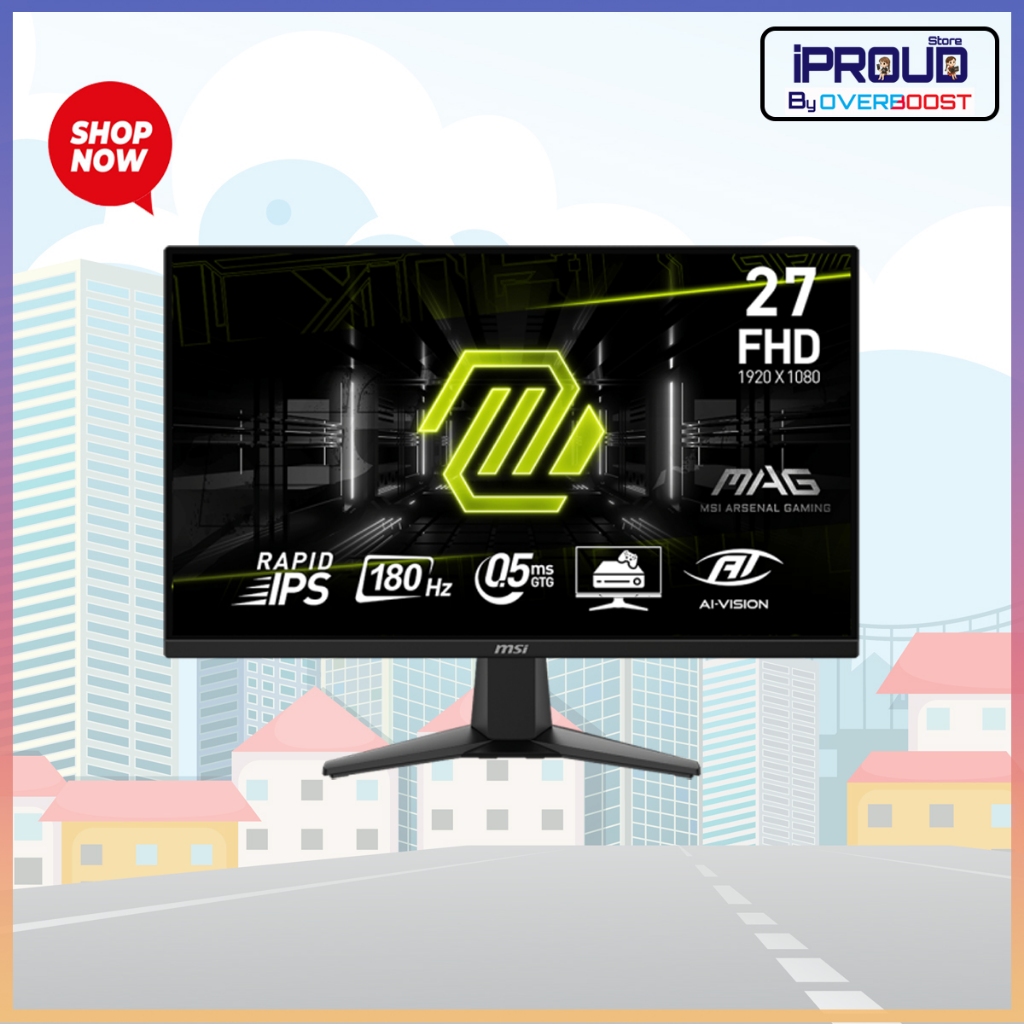 จอมอนิเตอร์ MSI MAG 275F - 27 INCH RAPID IPS FHD 180Hz ADAPTIVE SYNC