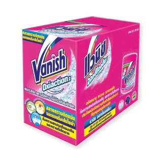 [1กล่อง 12ซอง] Vanish แวนิช ผลิตภัณฑ์ขจัดคราบอเนกประสงค์ เปลี่ยนผ้าหมองให้ขาว 12ซอง 30g.