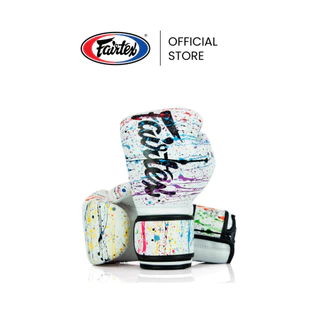 Fairtex นวมชกมวย BGV14 Painter นวมมวยหนังไมโครไฟเบอร์ ทนทาน เบา นวมต่อยมวยสำหรับฝึกซ้อมหรือแข่งขัน | Boxing Gloves