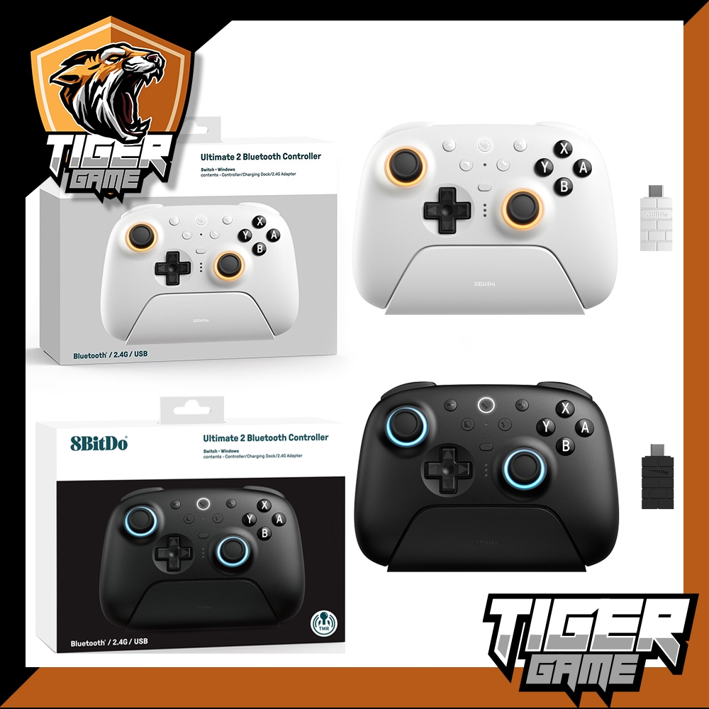 8BitDo Ultimate 2 (80ND) Bluetooth & 2.4G Controller Nintendo Switch, PC, Android, iOS with TMR
