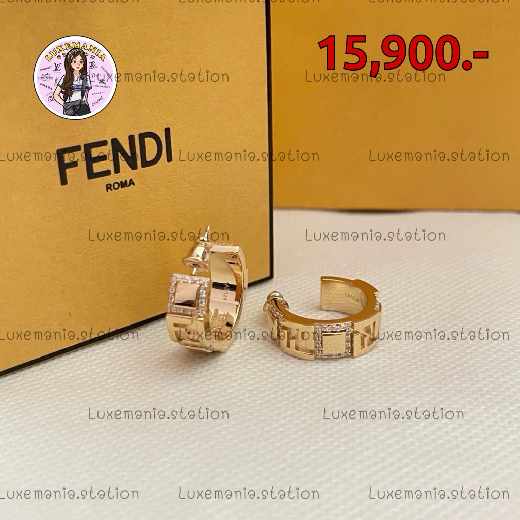 🇹🇭👜[พร้อมส่ง]: New!! Fendi Earrings ‼️ก่อนกดสั่งรบกวนทักมาเช็คสต๊อคก่อนนะคะ‼️