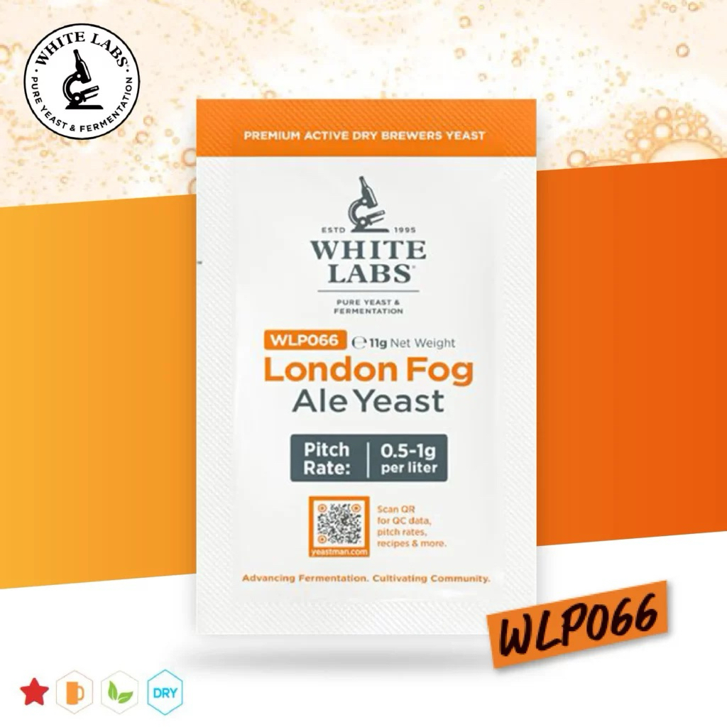 White Labs | WLP066 London Fog Ale Yeast® | Beer Yeast | Premium Active Dry Brewers Yeast