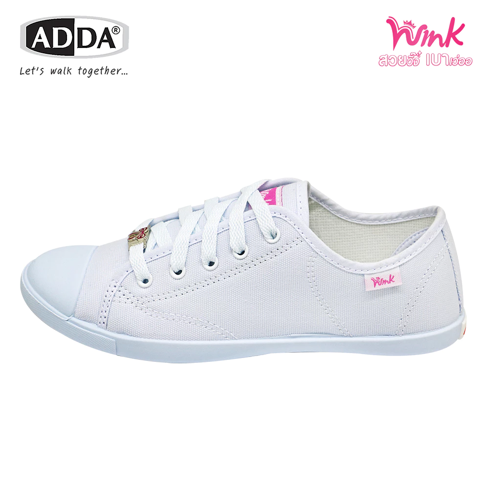 ADDA WINK สวยวิ๊ง เบาเว่ออ รองเท้านักเรียน สีขาว เด็กผู้หญิง รุ่น 41H20  (ไซส์ 31 - 40) thumbnail 6