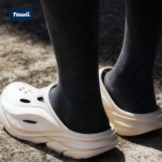 Tawii. ผู้ชาย รองเท้าหัวโตแฟชั่น EVA หนา4cm กันน้ํากันลื่น รองเท้าแตะกลางแจ้ง รองเท้าแตะลําลอง ขนาด40-45