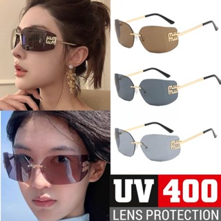 แว่นกันแดดแฟชั่นผู้หญิง แว่นเกาหลี/ดารา สไตล์ Y2K ดีไซน์หรูห…