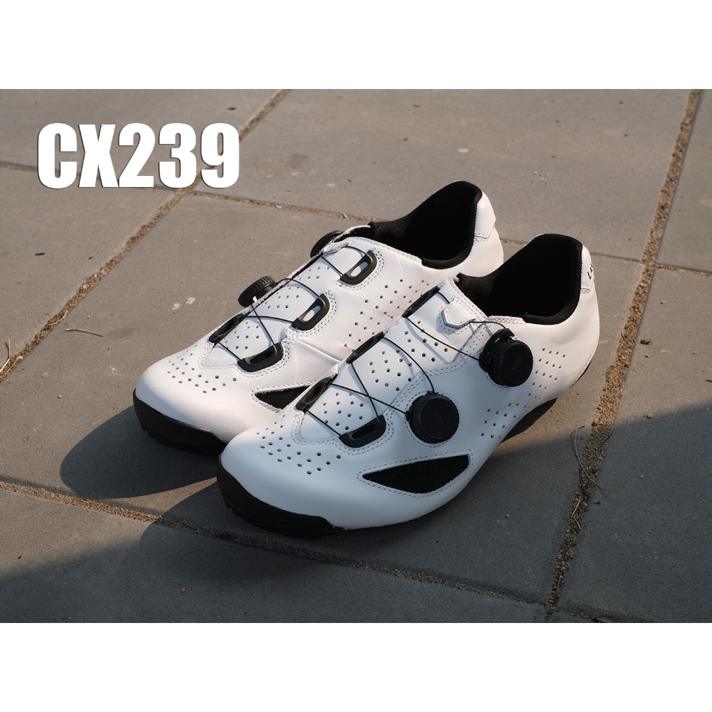 รองเท้าเสือหมอบ LAKE CX239 (Regular , Wide) สีขาวดำ รองเท้าปั่นจักรยาน