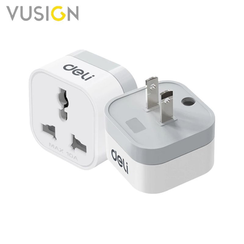 Vusign อแดปเตอร์แปลงปลั๊ก ที่แปลงปลั๊กเสียบ ปลั๊กแปลง กำลังไฟ 10A 2500W  Universal Adapter