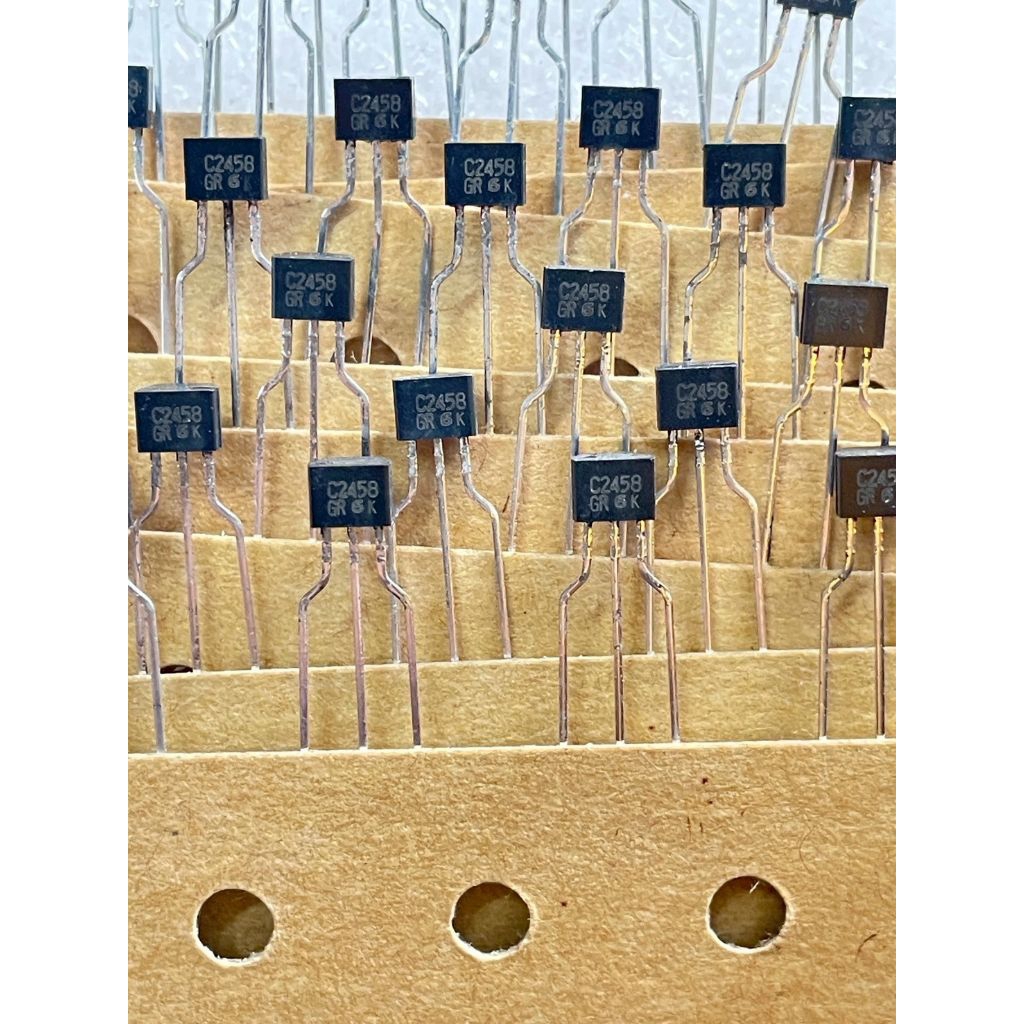 (แพ็ค5ตัว) 2SC2458 2SC2458GR Silicon Transistor NPN TO-92 0.15A 50V ทรานซิสเตอร์ 2sc2458 2sc2458gr 2