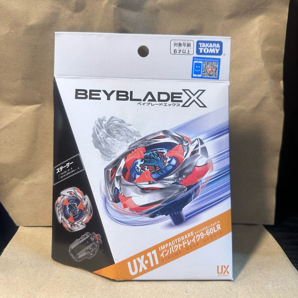TAKARA TOMY Beyblade X UX-11 IMPACTDRAKE9-60LRของแท้ใหม่พร้อมส่ง