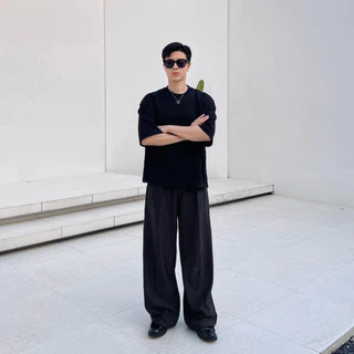 เสื้อยืด Boxy Oversized ทรงครอป V.2