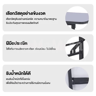 I&D โต๊ะพับ โต๊ะพับอเนกประสงค์ 120/100/80CM การออกแบบที่เรียบง่าย ไม่ต้องประกอบ พับเก็บได้สะดวก ไม่สั่นง่าย