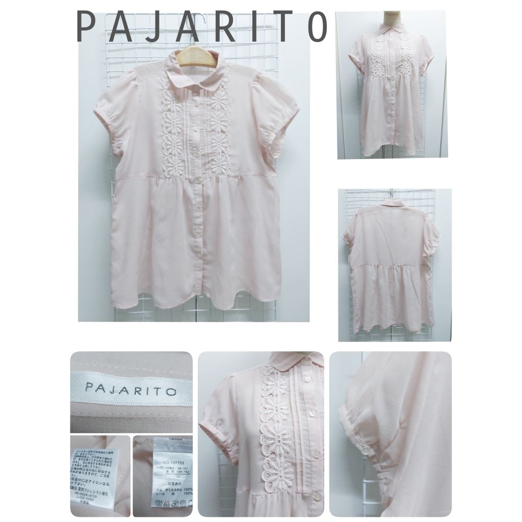4229. P A J A R I T 0 เสื้อคอปกญี่ปุ่นมือสอง
