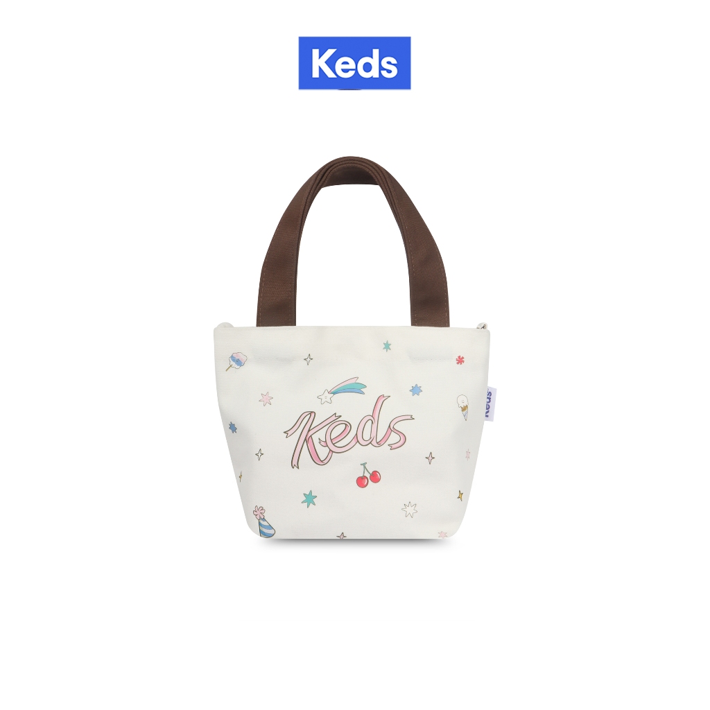 KEDS กระเป๋า รุ่น THE KEDS MINI BAG X SSKTMMEE สีขาว/ สีน้ำตาล ( F25ACB06010 )