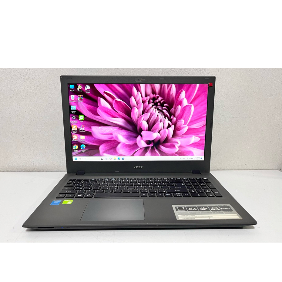 Acer Aspire E15 โน๊ตบุ๊ค Notebook มือสอง Cpu Core i5 Gen5 Ram 4G SSD 256G การ์ดจอแยก จอ 15.6" แบตใหม