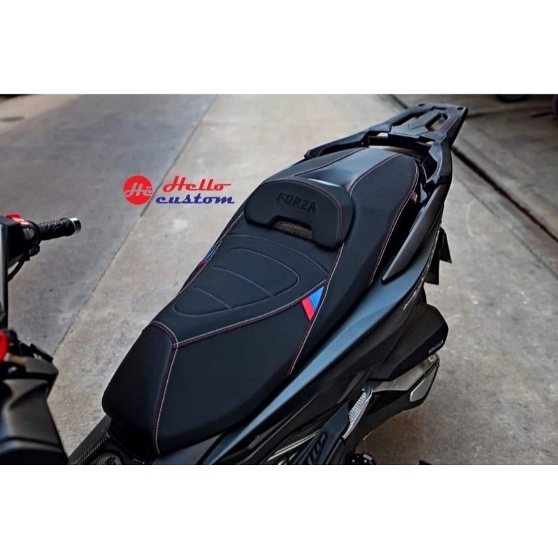 เบาะแต่ง FORZA 350 ทรงสปอร์ตคาร์บอนแท้ งานหน่อยวัดด่าน (โครงเทียม) *** เบาะแต่ง FORZA350