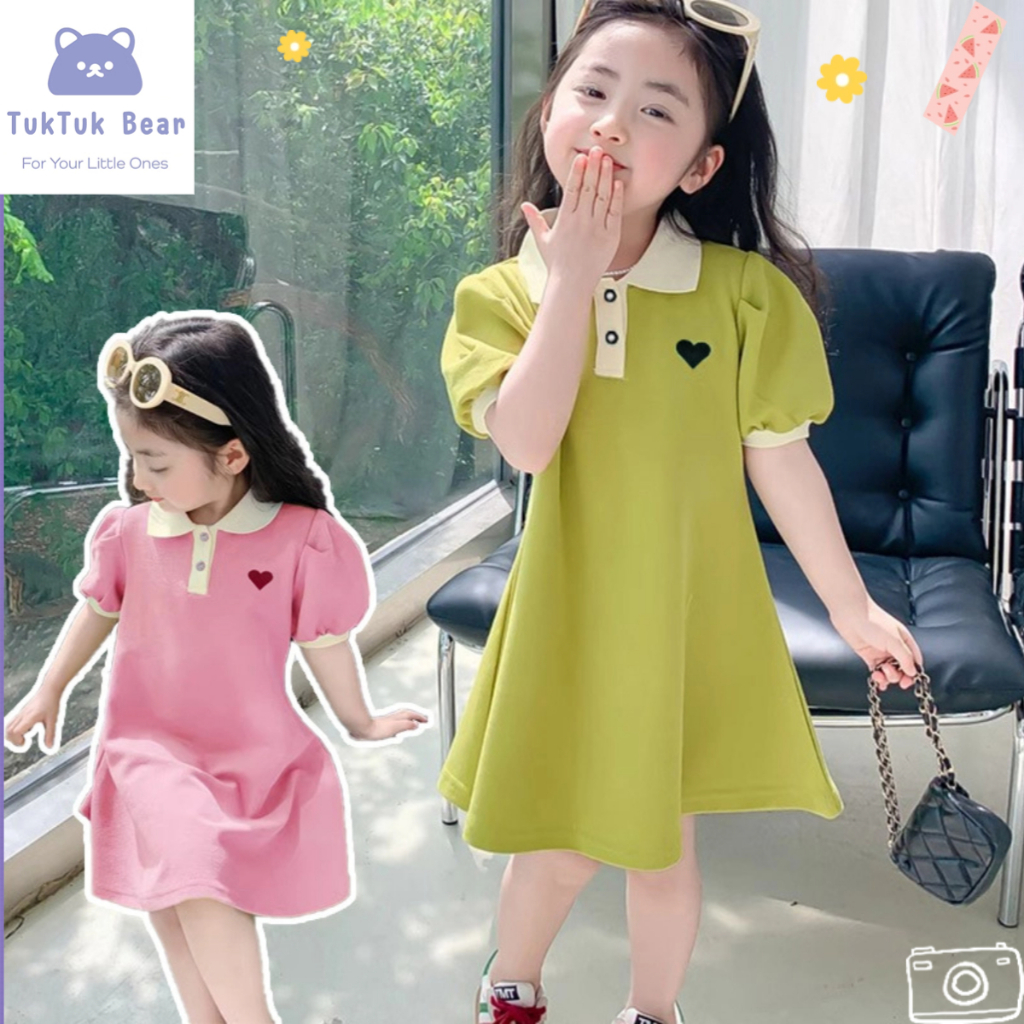 เดรสเด็กหญิง สำหรับเด็ก1-10 ขวบ สีสดใส ใส่สบาย งานดีไซน์น่ารัก
