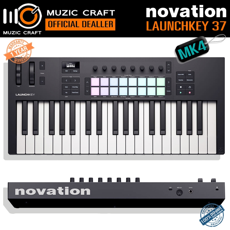 Novation Launchkey 37 MK4 *ของแท้รับประกัน 1ปี* USB MIDI Keyboard Controller, มิดิ คีย์บอร์ด คอนโทรล