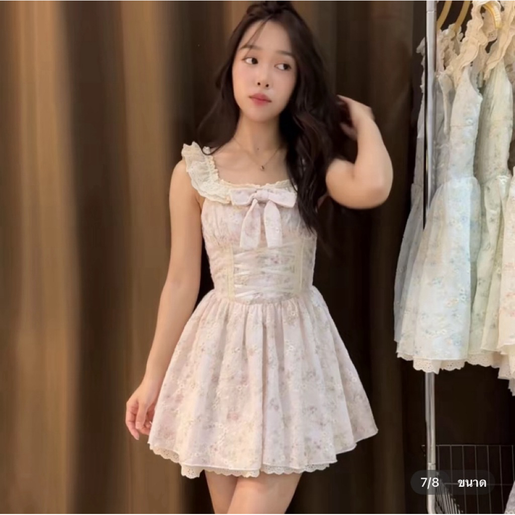 (ส่งต่อ) 🌷✨mini dress งานปัก จาก Bellyn Clothing🧺 (S)