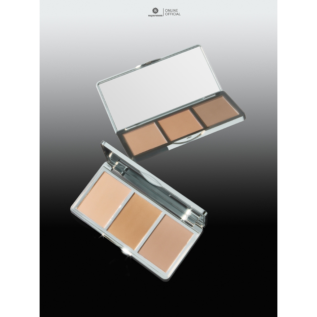 SUPERMOM l I’M A TRIO PALETTE (ไอม อะ ทรีโอ พาเลตต์) พาเลตต์ 3 สไตล์ในตลับเดียว ขนาด 4.5กรัม*3