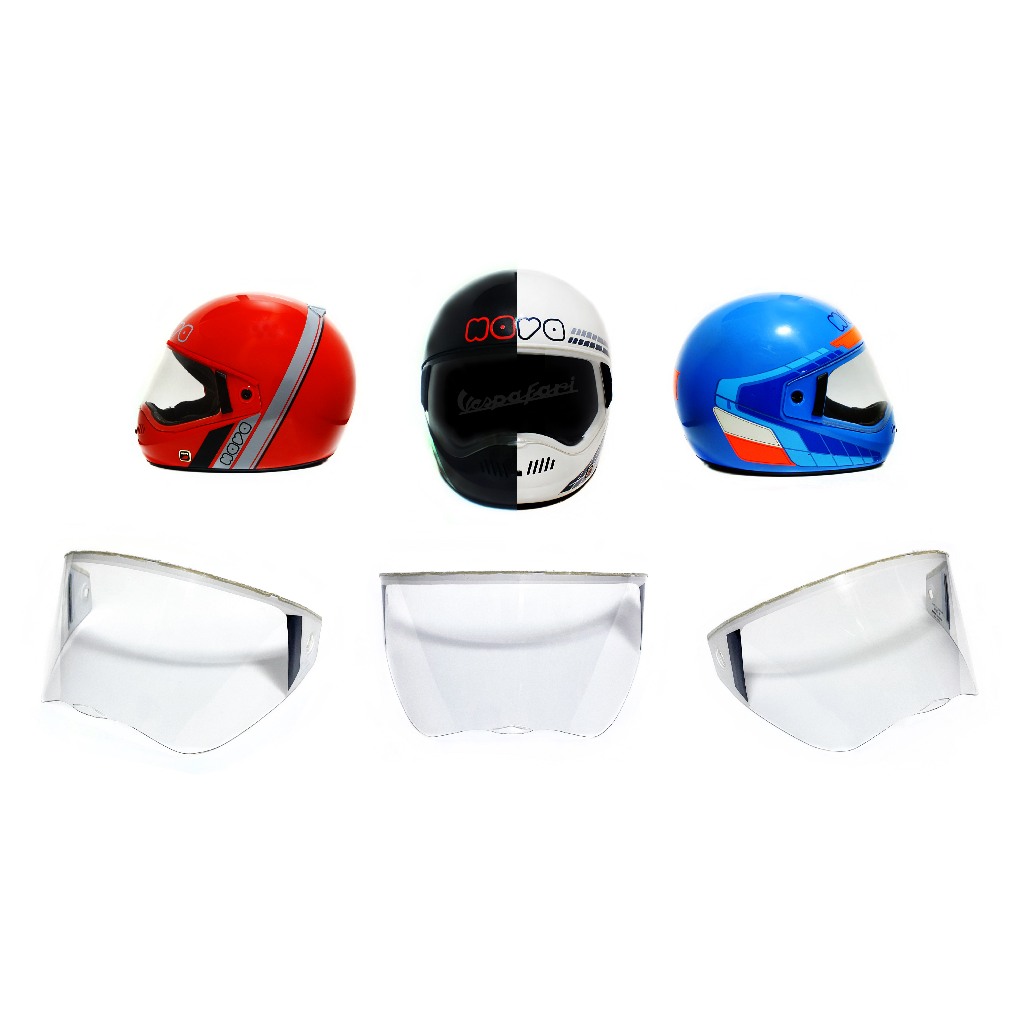 NAVA SHIELD FOR NAVA 3 AC  / NAVA 4/หมวกกันน็อค นาวา/NAVA HELMET/VESPA/LAMBRETTA/VESPAFARI