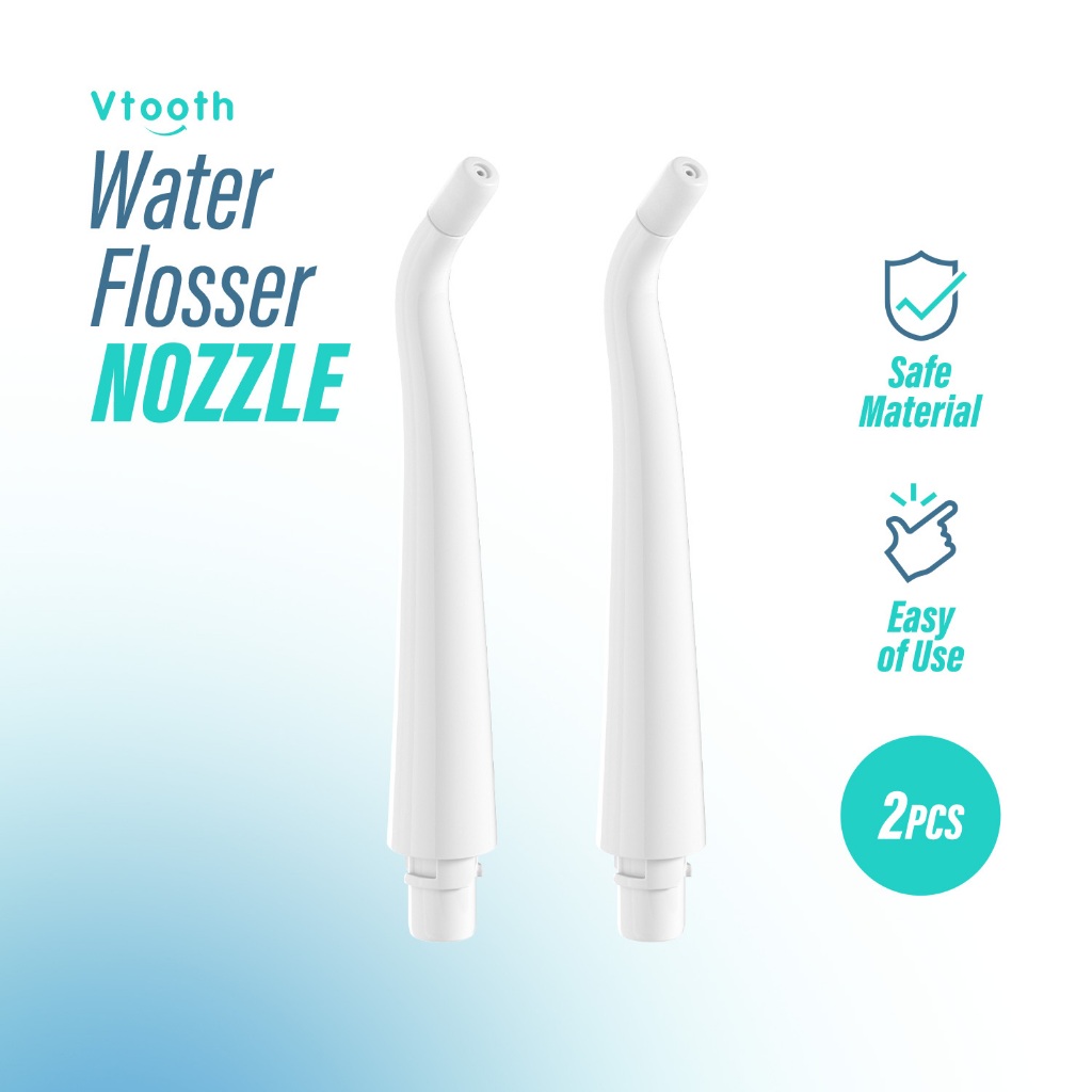 Vtooth Water Flosser Nozzles 2PCS Portable Dental Flosser  2 หัวฉีดสำหรับ Water Flosser Flosser ทันต