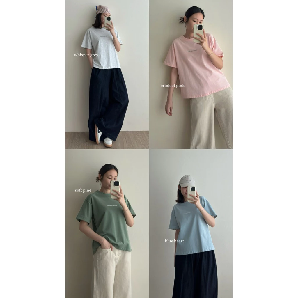FADTHINGS : love me a little more - velvet touch cotton tee 🫰🏻🧵