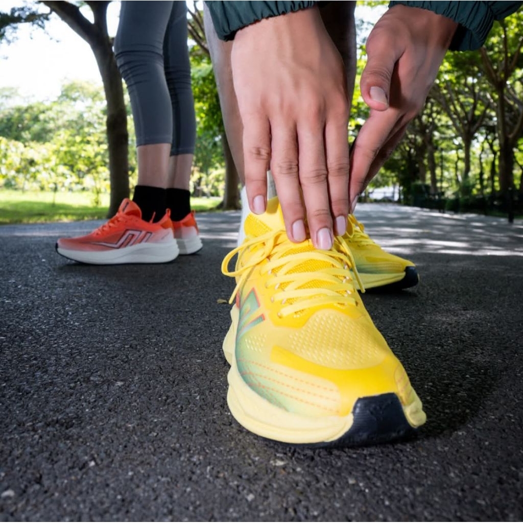 🔥 สายวิ่ง จัดด่วน !! 🔥 Baoji รองเท้าผ้าใบ รุ่น BJM940 (สีเทา/กรม, ขาว/เขียว, เหลือง/เขียว) - รูปที่ 4