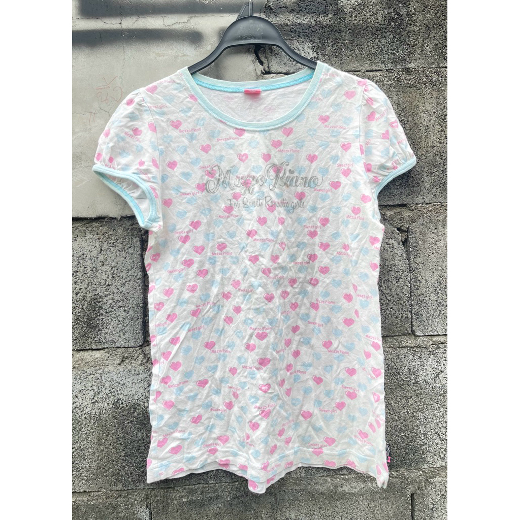 🩷Mezzo piano🩷 เสื้อยืดญี่ปุ่นมือสอง เสื้อมือสอง เสื้อยืดมือสองญี่ปุ่น เสื้อยืด