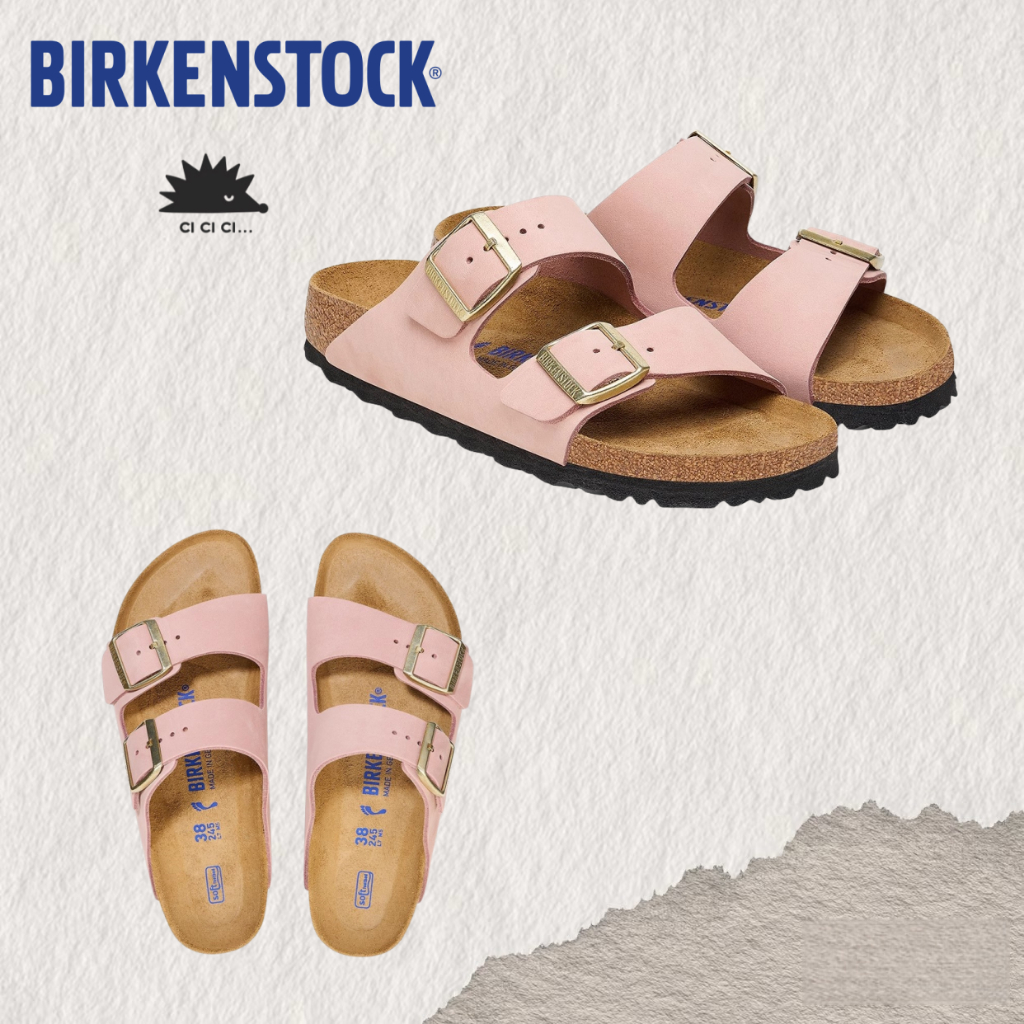 BIRKENSTOCK Arizona Soft Footbed pink 【ของแท้ 100 %】
