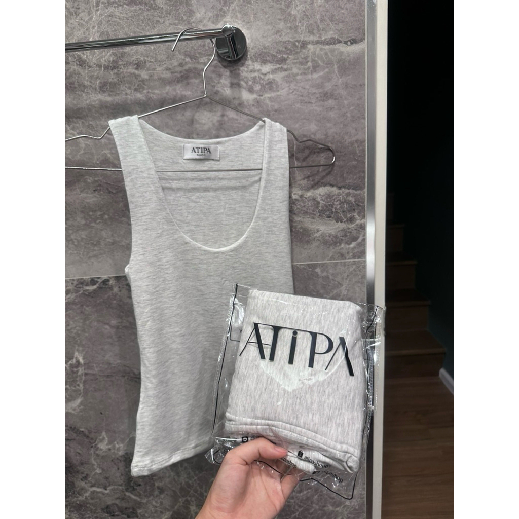 (NEW) เสื้อกล้าม Atipa ทรงเบสิค รุ่น AOSTA TANK TOP สีเทาสลาฟ (สั่งมาเกิน)