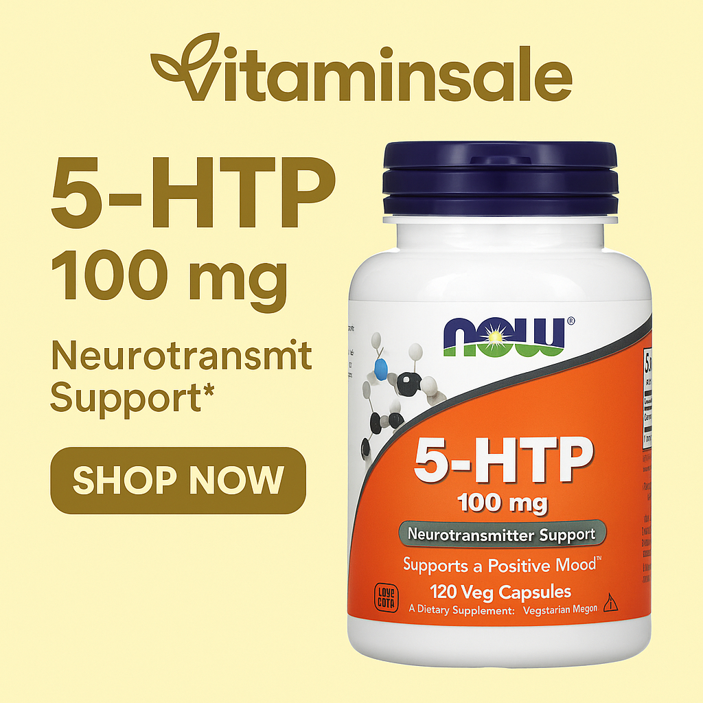 Now Foods 5-HTP 100mg 120 Vcaps