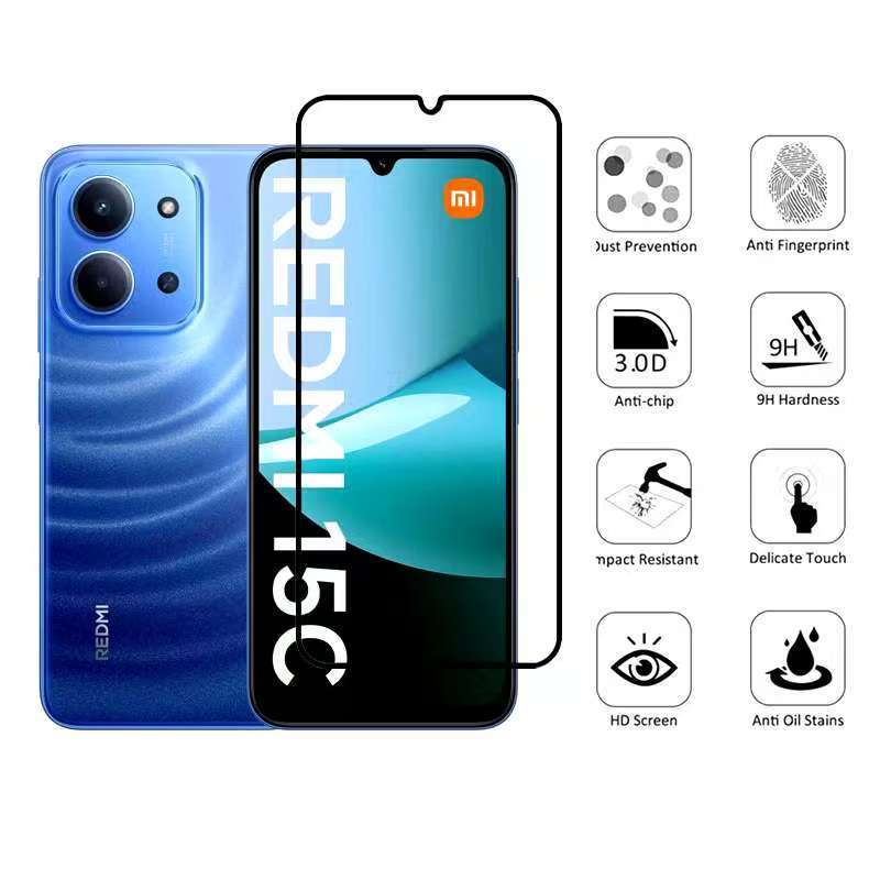 Redmi 15/Poco C85/Redmi 15Cตรงรุ่น(พร้อมส่งในไทย)ฟิล์มกระจกเต็มจอXiaomi Redmi 15C/Xiaomi REDMI 15C