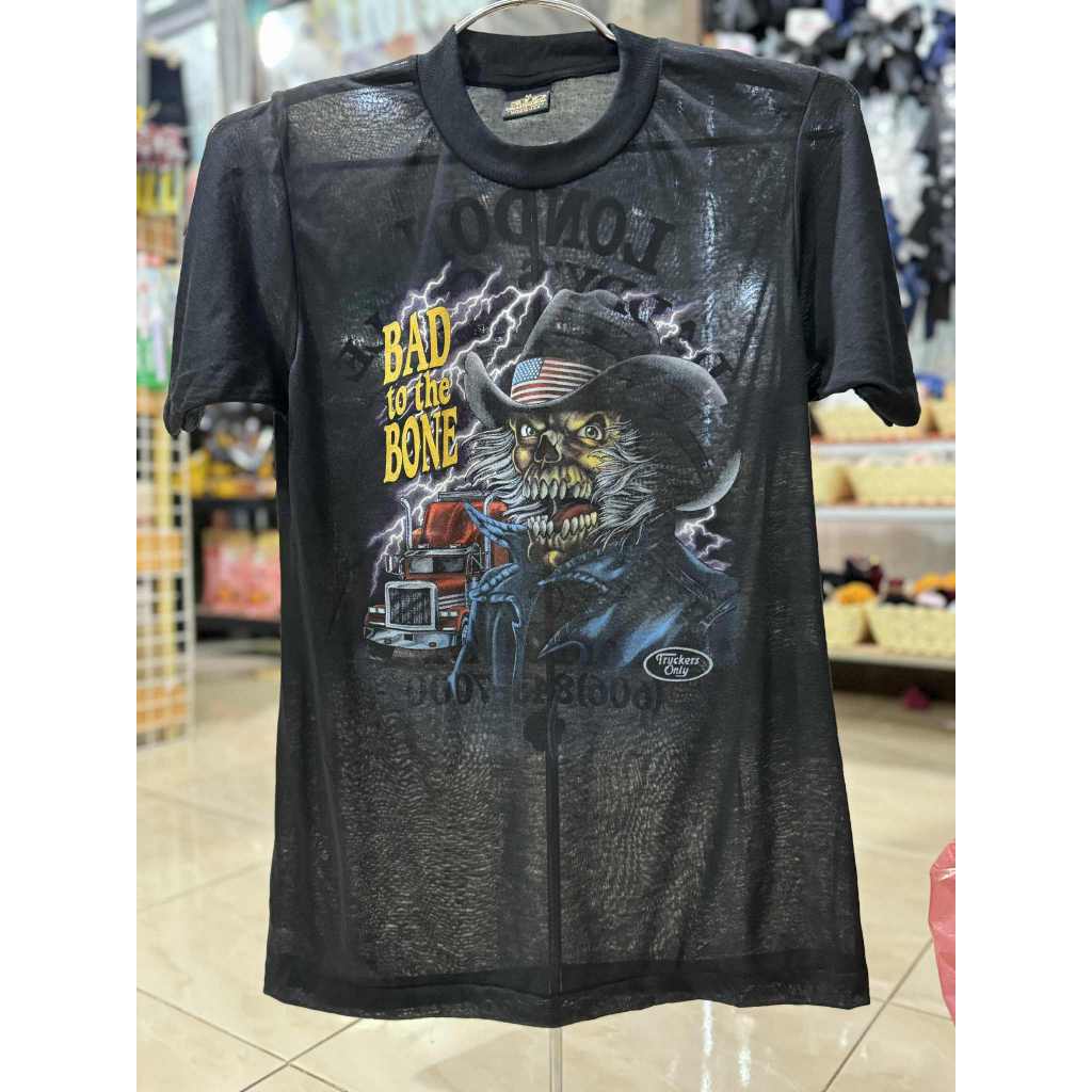 3D เสื้อผ้าบางมุ้งสีดำ ไม่มีข้าง สกรีนลายจม ลายหน้าหลัง ผ้านิ่มใส่สบาย