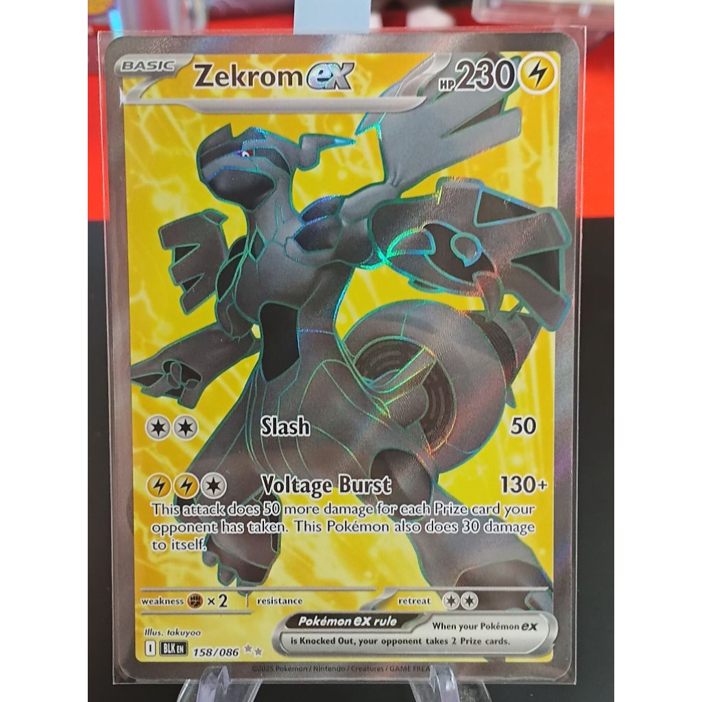 Zekrom EX - 158/086 Pokemon TCG S&V: Black Bolt - ULTRA RARE Full Art