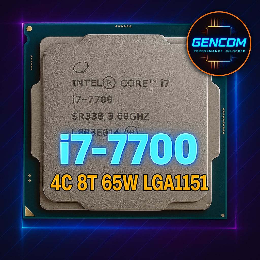 ซีพียู CPU Intel Core i7-7700 3.4GHz 4คอ8เทรด LGA 1151 ฟรีซิลิโคน1ซอง i7 7700