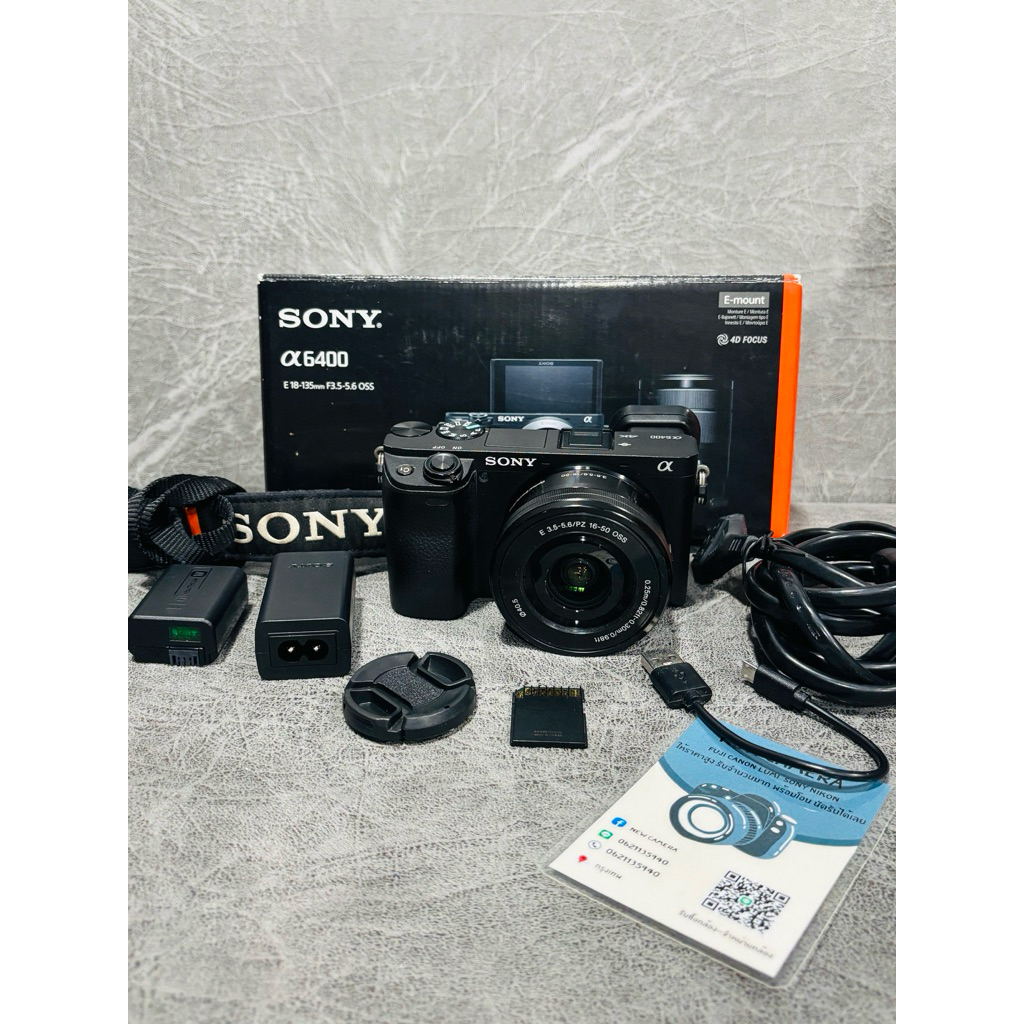 SONY A6400 กล้องมือสอง ใช้งานปกตื ข้างบอดี้มีรอนบิ่นนิด