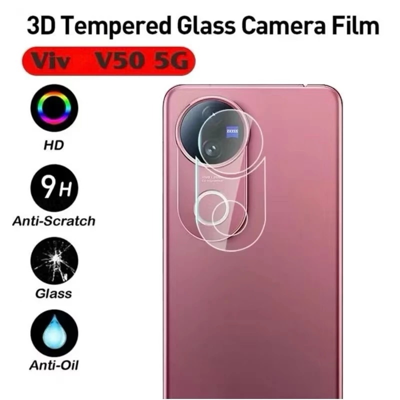 ฟิล์มกระจก เลนส์กล้อง สำหรับ Vivo V60 lite V50 V50lite V40 Pro Y19s Y200 Y04 Y29S Y29 Y39 V29 V29E Y100 V27 Proเต็มเลนส์