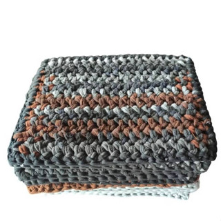 พรมเช็ดเท้าถักมือ หนา นุ่ม ซับน้ำดี ยาว40 กว้าง 30 เซน