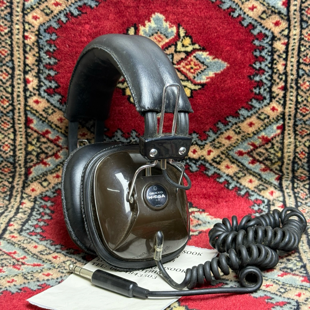 หูฟัง ONKYO H-05A แจ็คใหญ่ เสียงดี มือสองจากญี่ปุ่น งาน Classic หายาก เสียงดีฟังสบาย รายละเอียดเสียง