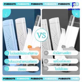 เครื่องตัดกระดาษ A4 พร้อมไม้บรรทัด เปลี่ยนใบมีดได้ ใบมีดคม แบบเล็กพกพาง่าย ตัดกระดาษการ์ด ตัดโปสการ์ด ตัดกระดาษ A4