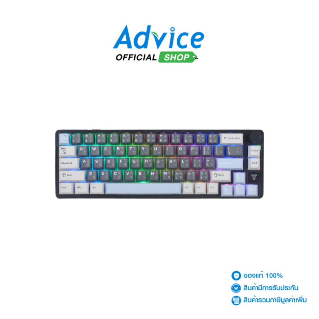 FANTECH KEYBOARD (คีย์บอร์ด) WIRELESS MK919 BLACK (RED SWITCH/BLUETOOTH) - A0172210