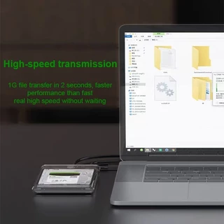 กล่องใส่ HDD โปร่งใส 2.5 นิ้ว SATA เป็น USB 3.1 Type C รองรับการถ่ายโอนข้อมูล 5Gbps 4TB