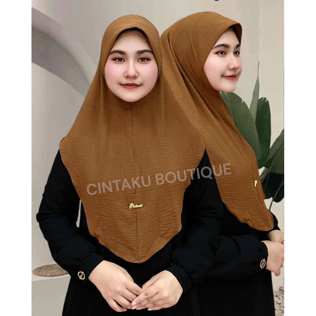 ผ้าคลุมฮิญาบ  รุ่น ผ้าสลาฟ ทรงว้าว ไซส์M